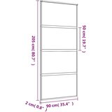  Drsna vrata zlata 90x205 cm mat ESG steklo in aluminij, (20983302) | Shoptok.si