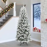 vidaXL Umjetno božićno drvce s stalakom Bijelo 93 x 93 x 240 cm | shoptok.hr