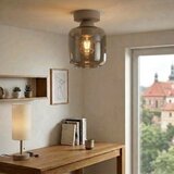 Brilagi LED plafonsko svetlo R GLASS 1xE27/60W/230V prečnik 14 cm bež/zadimljeno siva | Eponuda.com