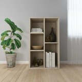 vidaXL Knjižna omara / komoda sonoma hrast 50x25x80 cm iverna plošča, (20621326) | Shoptok.si