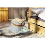 MID.YOU TABURE, tekstil, leseni material siva | Shoptok.si