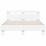  Okvir za krevet s uzglavljem i LED svjetlima bijeli 120x190 cm | shoptok.hr
