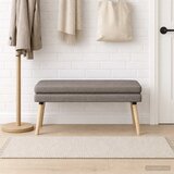  Klupa s dvostrukim slojem Sivosmeđa 110 x 40 x 47 cm Tkanina | shoptok.hr