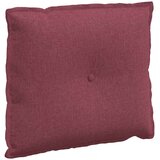  Jastuk za leđa Vinska crvena 60 x 19 x 50 cm tkanina | shoptok.hr