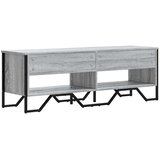 TV ormarić siva boja hrasta 122 x 34 x 41 cm konstruirano drvo | Shoptok.si