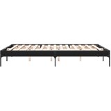  Okvir za krevet crni 150x200 cm konstruirano drvo i metal | Eponuda.com