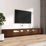  3-dijelni set TV ormarića LED boja smeđi hrast hrasta drveni | shoptok.hr