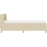  Krevet s opruga kutije s uzglavljem Krema 200 x 90 cm tkanina | shoptok.hr