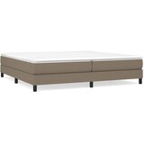  s oprugama i madracem smeđesivi 200x200 cm od tkanine | shoptok.hr