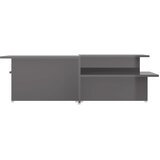  Stolići za kavu 2 kom sjajni sivi 111,5x50x33 konstruirano drvo | shoptok.hr