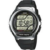 Casio Muški crni srebrni digitalni sportski ručni sat sa crnim silikonskim kaišem ( wv-58e-1aveg ) cene