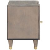 Ormarić s vratima 2 pcs Siva 40 x 33 x 46 cm Čvrsto drvo manga | shoptok.hr