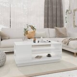 Furnova Klubska mizica bela 102x55x43 cm iverna plošča, (21914189) Cene