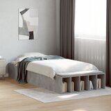 Maison Chic Posteljni okvir - Enojna postelja - Postelja za odrasle betonsko siv 90x190 cm inženirski les-J6423, (21770544) | Shoptok.si
