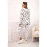 Kesi Women's velour set with print ecru | Shoptok.si