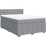  Krevet box spring s madracem svjetlosivi 140x200 cm od tkanine | shoptok.hr