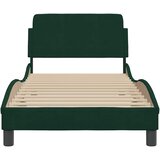  Okvir za krevet Dover tamnozeleni 90x200 cm baršunasti | shoptok.hr
