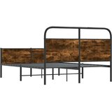  Okvir kreveta bez madraca boja hrasta sonome 140x190 cm drveni | shoptok.hr