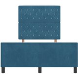 vidaXL Postelja Temno modra 120x200 cm Žamet | Shoptok.si