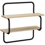  Zidna polica na 2 razine Hrast sonoma 60 x 24 5 x 61 cm - Hrast sonoma 60 cm 2 razine | shoptok.hr