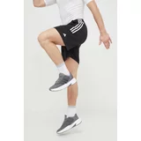 Adidas Kratke hlače za vadbo črna barva