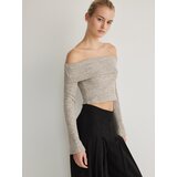 Reserved - Bluza otvorenih ramena - bež | shoptok.hr