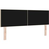  LED glava kreveta S LED lampica Siva zelena 160 cm Poliester | shoptok.hr