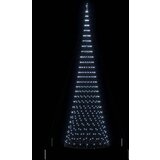 vidaXL LED božično drevesce Hladno bela 138.5 x 138.5 x 399 cm Kovina | Shoptok.si
