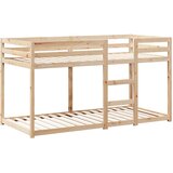 Krevet na kat s krovom 90 x 200 cm od masivne borovine | shoptok.hr