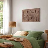  Slika - Wildflowers – black plants on lime-wash background 120x80 | shoptok.hr