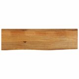 vidaXL Mizna plošča z naravnim robom 120x20x2,5 cm trden mangov les | Shoptok.si