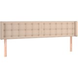 Maison Chic vzglavna omarica - nočna omarica - posteljna omarica z ušesi kapučino 203x16x78/88 cm umetno usnje, (21709094) Cene