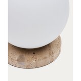 Kave Home Bela namizna svetilka s steklenim senčnikom (višina 22 cm) Malachi – | Shoptok.si