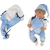  Lutka za igru beba sa dekicom 46 cm - svjetlo plava | shoptok.hr