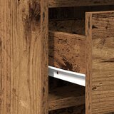  Set ormarića s ogledalom i LED rasvjetom staro drvo konstruirano drvo | shoptok.hr