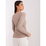 BASIC Feel Good Blouse-RV-BZ-9211.26X-dark beige | Shoptok.si