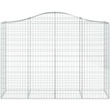  Obokane gabion košare 9 kosov 200x50x140/160cm pocinkano železo, (20757798) | Shoptok.si