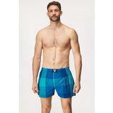 Represent Plave karirane bokserice Classic Ali | shoptok.hr