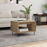 vidaXL Klubska miza artisan hrast 60 x 50 x 40 cm Konstruiran les | Shoptok.si