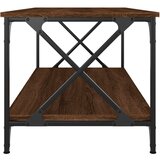  Stolić za kavu smeđi 100x50x45 cm konstruirano drvo i željezo | Eponuda.com