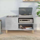 vidaXL Omarica za gramofonske plošče betonsko siva 84,5x38x48 cm les | Shoptok.si