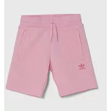 Adidas Otroške kratke hlače roza barva