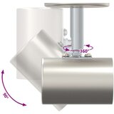 vidaXL Tavan reflektor 4 smjera podesiv u četkanom niklu E27 | shoptok.hr