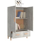  Visoka komoda siva boja betona 70x31x115 cm konstruirano drvo | Eponuda.ba