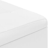  Otoman za pohranu Bijeli 80 x 80 x 45 cm Umjetna koža | shoptok.hr