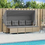  5-dijelni vrtni set sofa s jastucima bež od poliratana | shoptok.hr