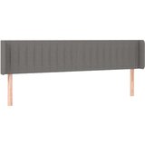  Posteljno vzglavje temno sivo 163x16x78/88 cm blago, (20932290) | Shoptok.si