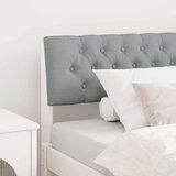 vidaXL Tapecirano vzglavje Svetlo siva 100 cm Masivno borovo les | Shoptok.si