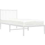 Metalni okvir za krevet s uzglavljem bijeli 80x200 cm | shoptok.hr
