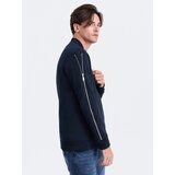 Ombre Men's bomber jacket with decorative zips on sleeves Cijene